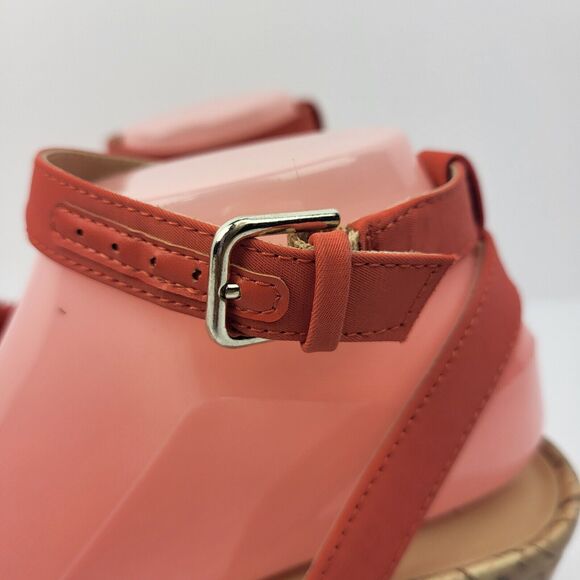 Naturalizer Womens Areda-Flower tangerine Wedge Sandals 8 M - Picture 4 of 12